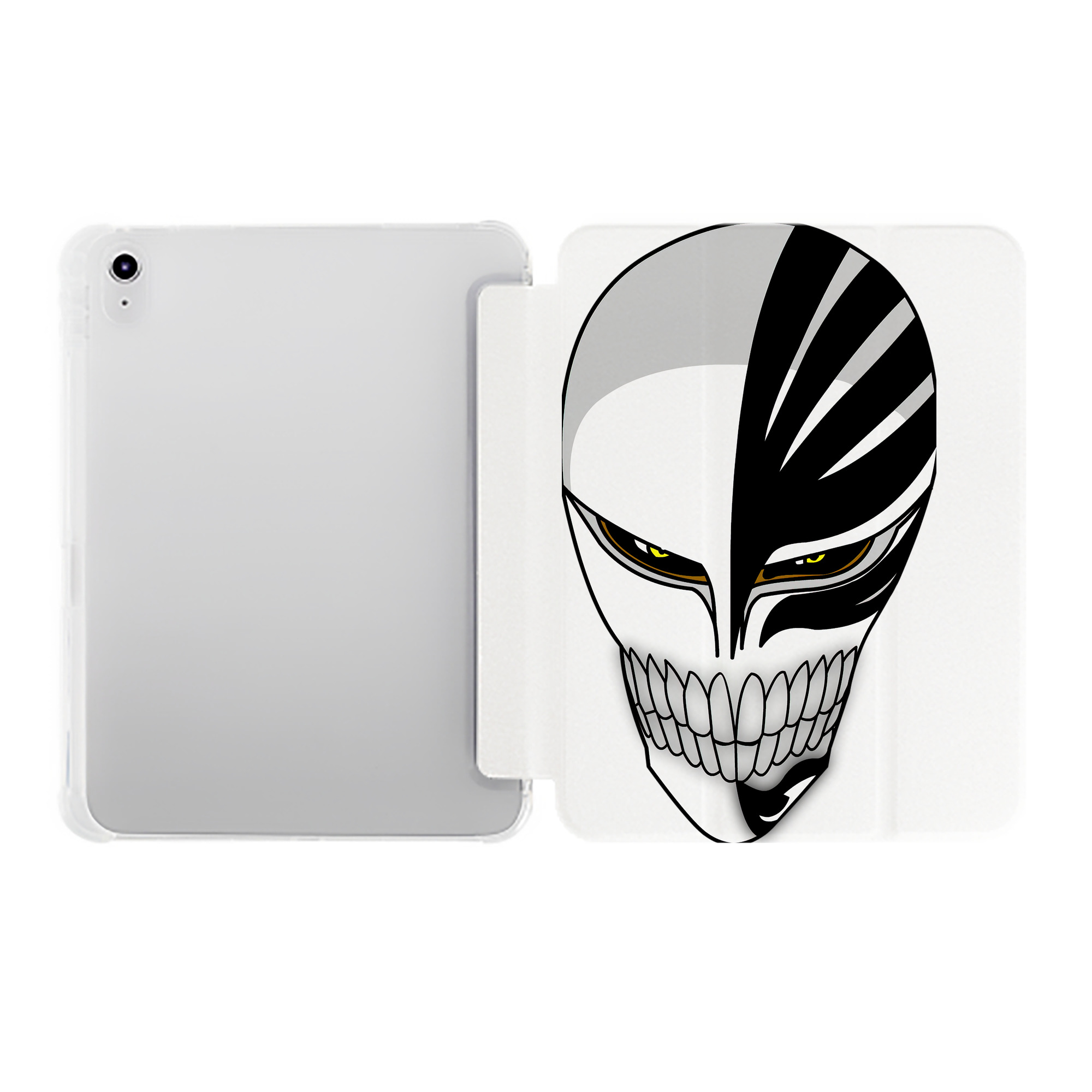 （画像用） ブリーチ 黒崎一護（くろさき いちご）BLEACH Kurosaki Ichigo IPad ケース ペン収納付き 三つ折りスタンド PUレザー×シリコン 対応機種9.5/10.5/10.9インチ